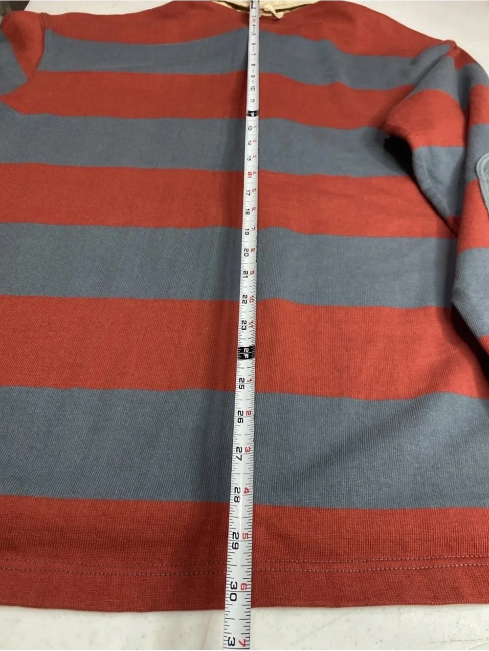Xtratuf Rugby Polo Heavy Cotton Long Sleeve Striped Shirt Heavyweight Large L - Picture 14 of 16